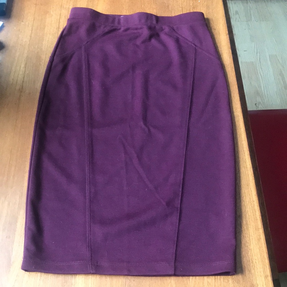 Costa Blanca bergundy pencil skirt NWOT